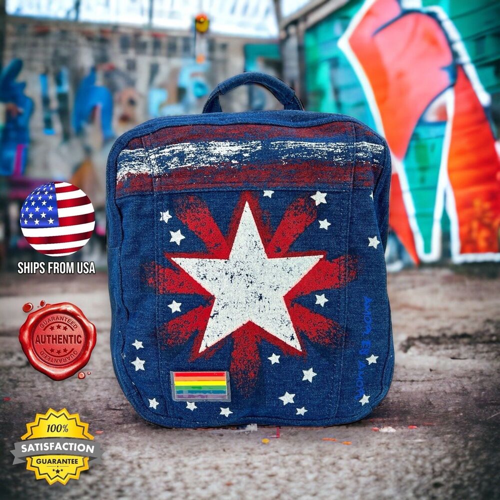 OFFICIAL Doctor Strange Disney Marvel América Chavez Denim Mini Backpack Bag NWT